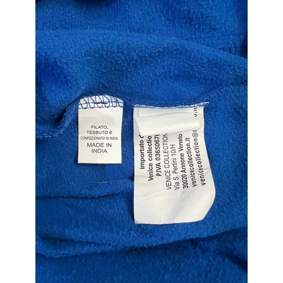 Italia Track Jacket Vintage-Style From Italy Royal Blue Retro Women's Small - Picture 5 of 8